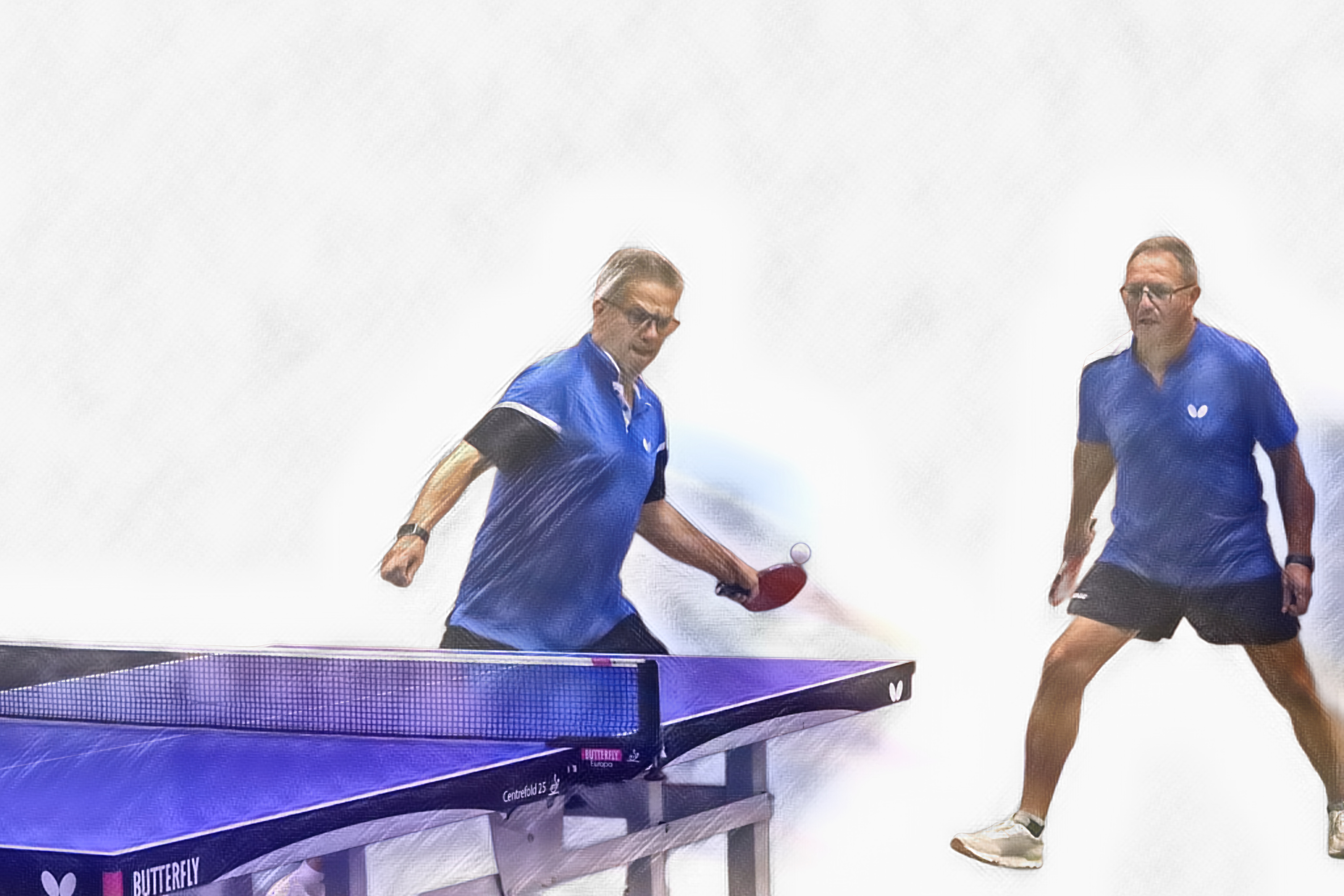 Spielszene: TTV Friedrichstal am Tisch